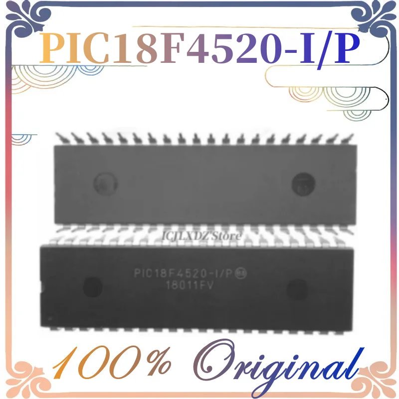 1PCS 100% New Original Single-chip PIC18F4520-I/P PIC18F4520-I PIC18F4520 DIP40 8-bit Microcontroller Chip in stock