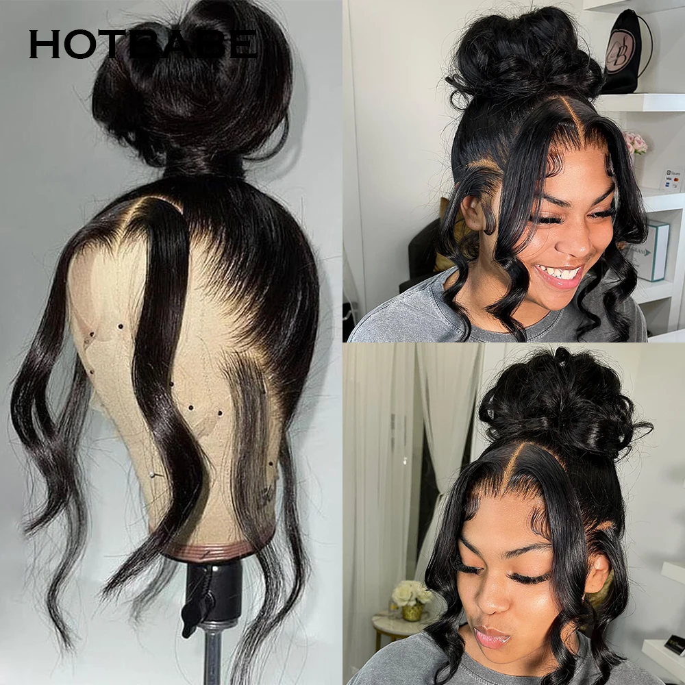 

360 Full Lace Wig Human Hair Pre Plucked 30 Inch Body Wave HD Lace Frontal Wig Brazilian Hair Wigs Lace Closure Wig 180 Density