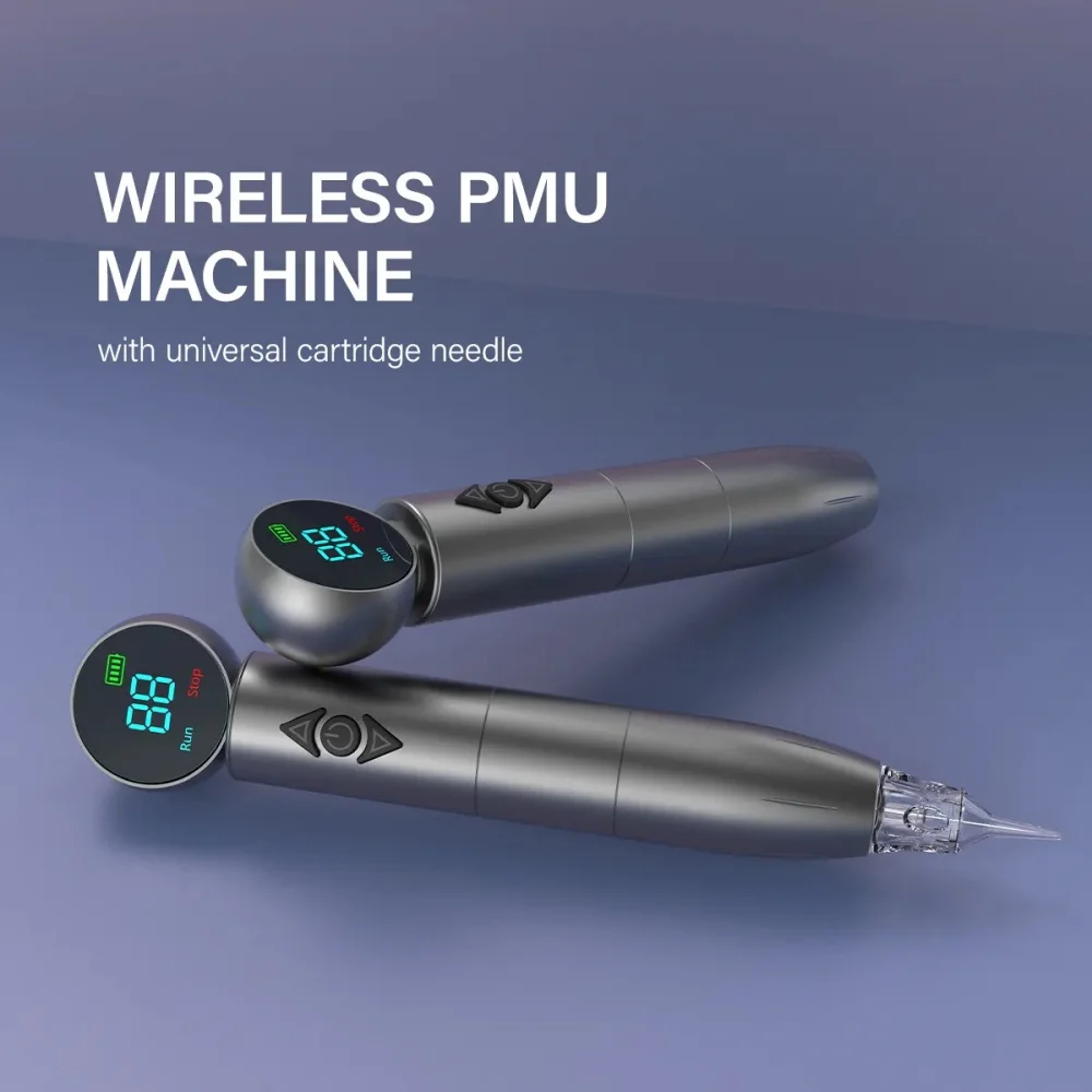 Robot Wireless Portable Eyebrow 2.5mm Stroke Permanent Makeup Machine PMU Microblading Machine with 700mAh Rechargeable Battery