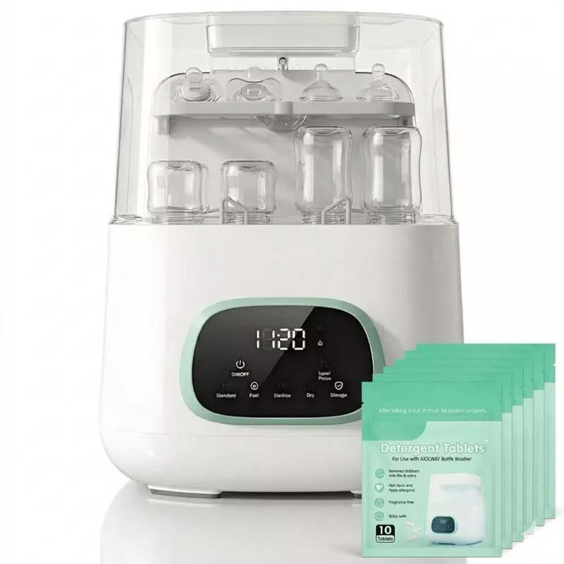 Bottle Washer for Baby Bottle Care Machine Wash Sanitize And Dry 4-in-1 Automatic Baby Bottle Cleaner 9 Smart Cleaning Modes