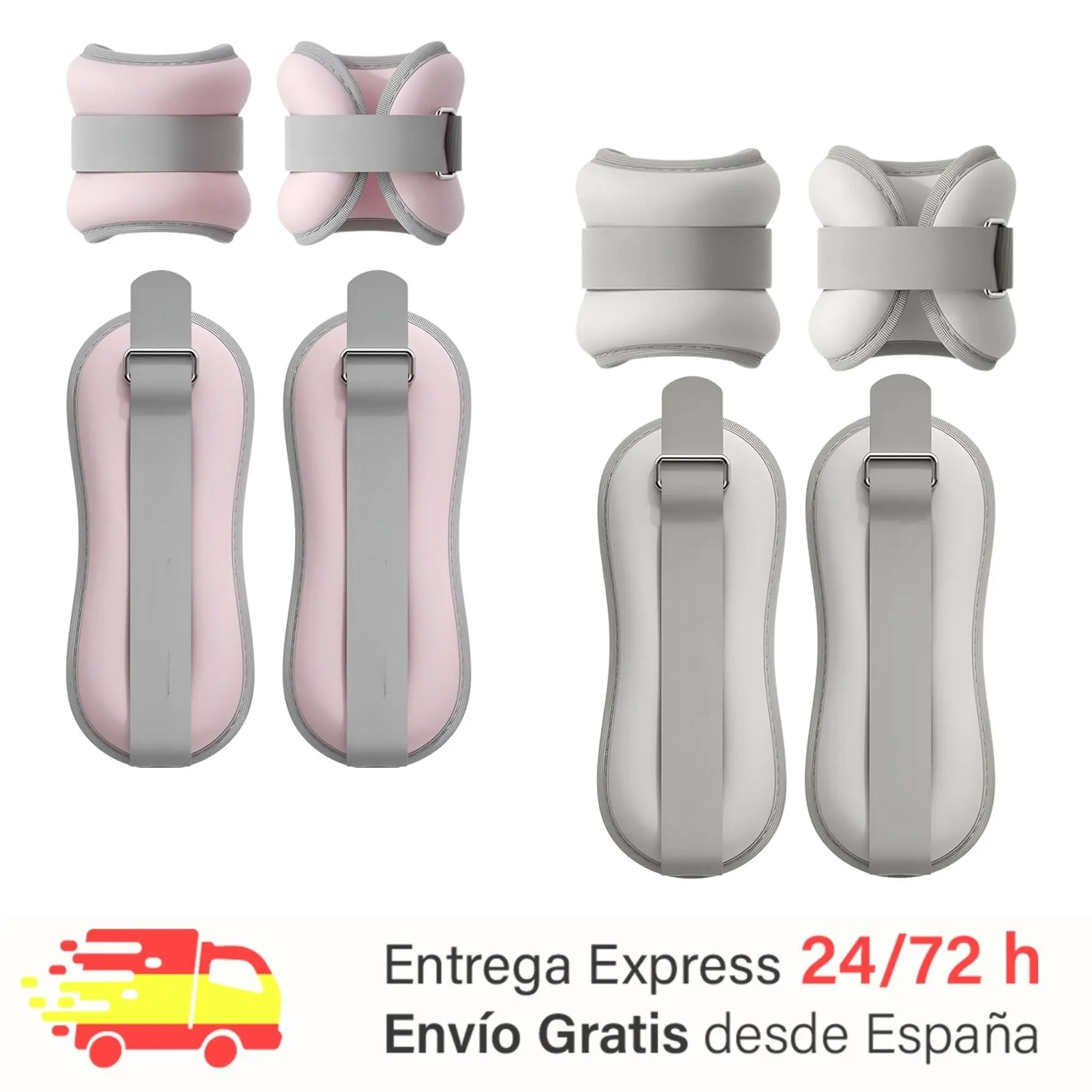 Pesas para Tobillos. Set de 2 Pesas para Muñecas y Tobillos de 0.3kg/0.5kg/0.75kg/1kg/1.5kg .Tobilleras y Muñequeras de Peso con Correa Ajustable para Ejercicio en Casa, Fitness, Rehabilitacion.