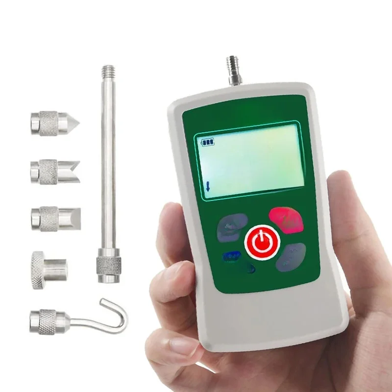 Digitale krachtmeter Zeer nauwkeurige push-pull-meter voor spannings- en compressietesten (N, kg, lb, oz) met achtergrondverlichting 5N/300N/500N - afbeelding 2
