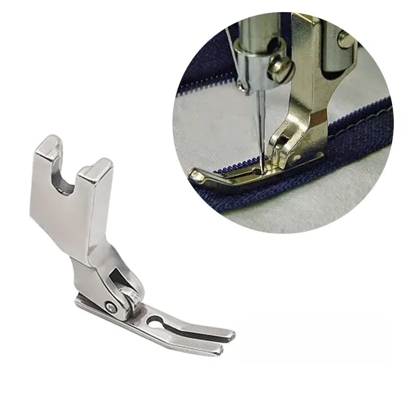 Pied-de-biche pour Machine à coudre industrielle P363, fermeture éclair étroite, cure-dents, pied en acier fin, accessoires de couture, 1/3 pièces