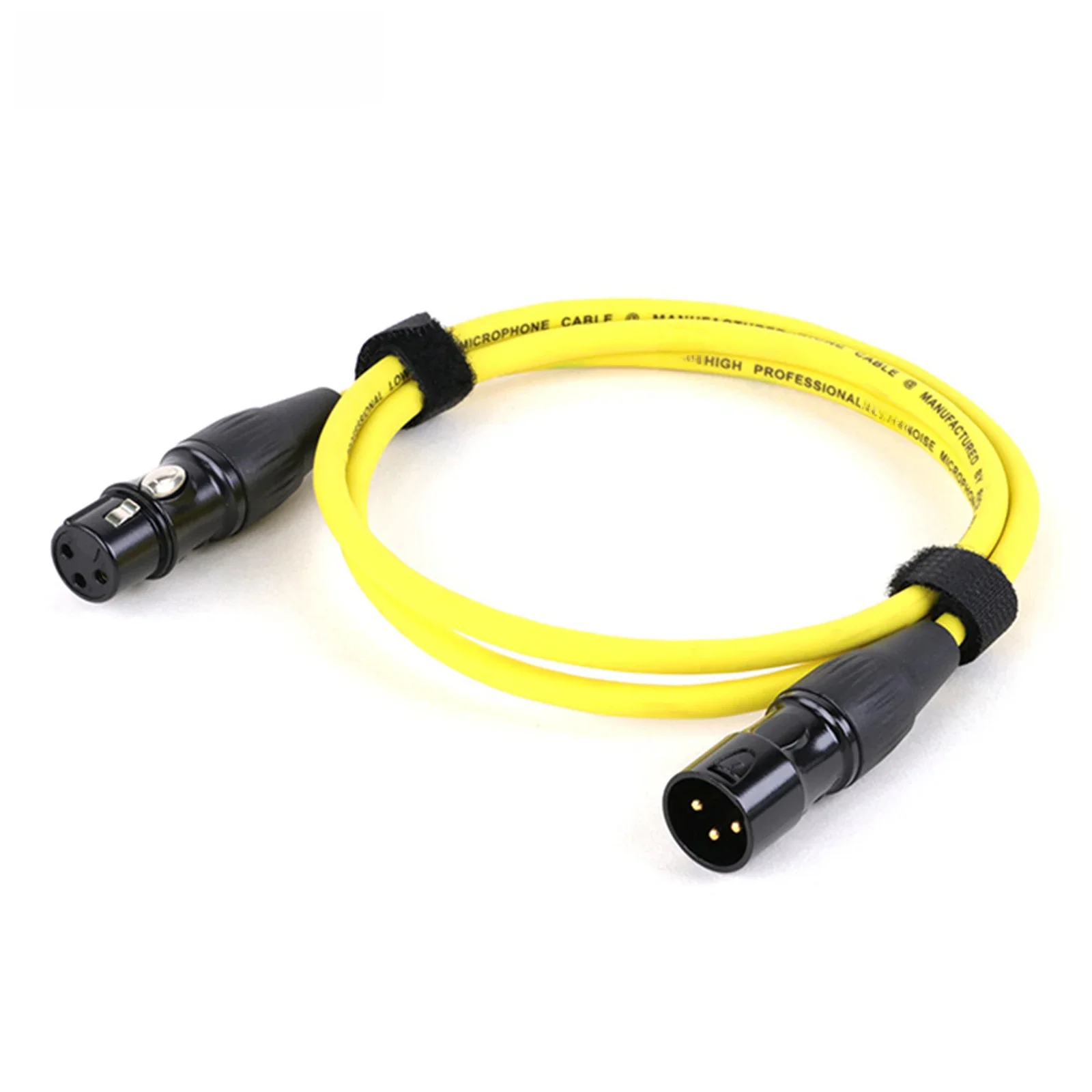 1PC 3-pinowe XLR audio mikrofonowe przewody 0.3M-15M -XLR męskie na XLR żeńskie kolorowe kable (czarny/czerwony/niebieski/pomarańczowy/żółty/zielony) 0.3M-15M — zdjęcie produktu 7