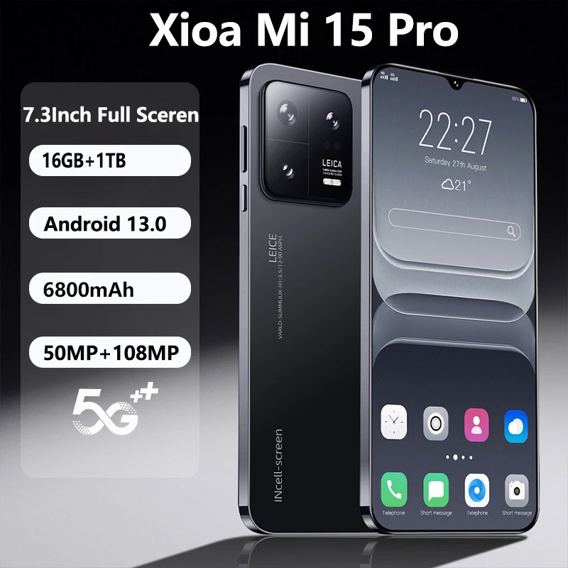 

Original Xioa Mi 15 Pro Global Version Mobile Phones 7.3inch 16GB+1TB Smartphone Android13 4G/5G Celular Dual SIM Card Celulares