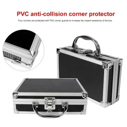 Portable Plastic Aluminum Alloy ToolBox Suitcase Portable Tool Case Travel Luggage Organizer Case Safety Box With Sponge Lining