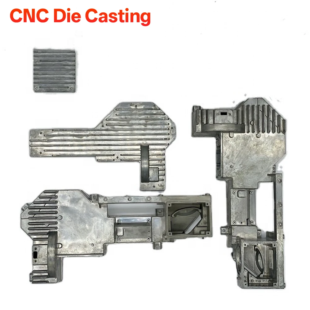 High Precision Aluminum Die Casting Gearbox Housing Custom CNC Machined Heat Sink Transmission Housing OEM Die Cast Fabrication