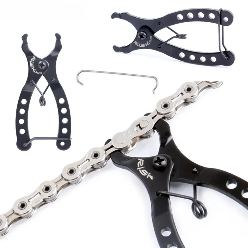 AliExpress RISK Cycling Chain Clamp Magic Buckle Bicycle Tool Kit Mini Bike Chain Quick Link Tool with Hook up Multi Link Plier MTB Road