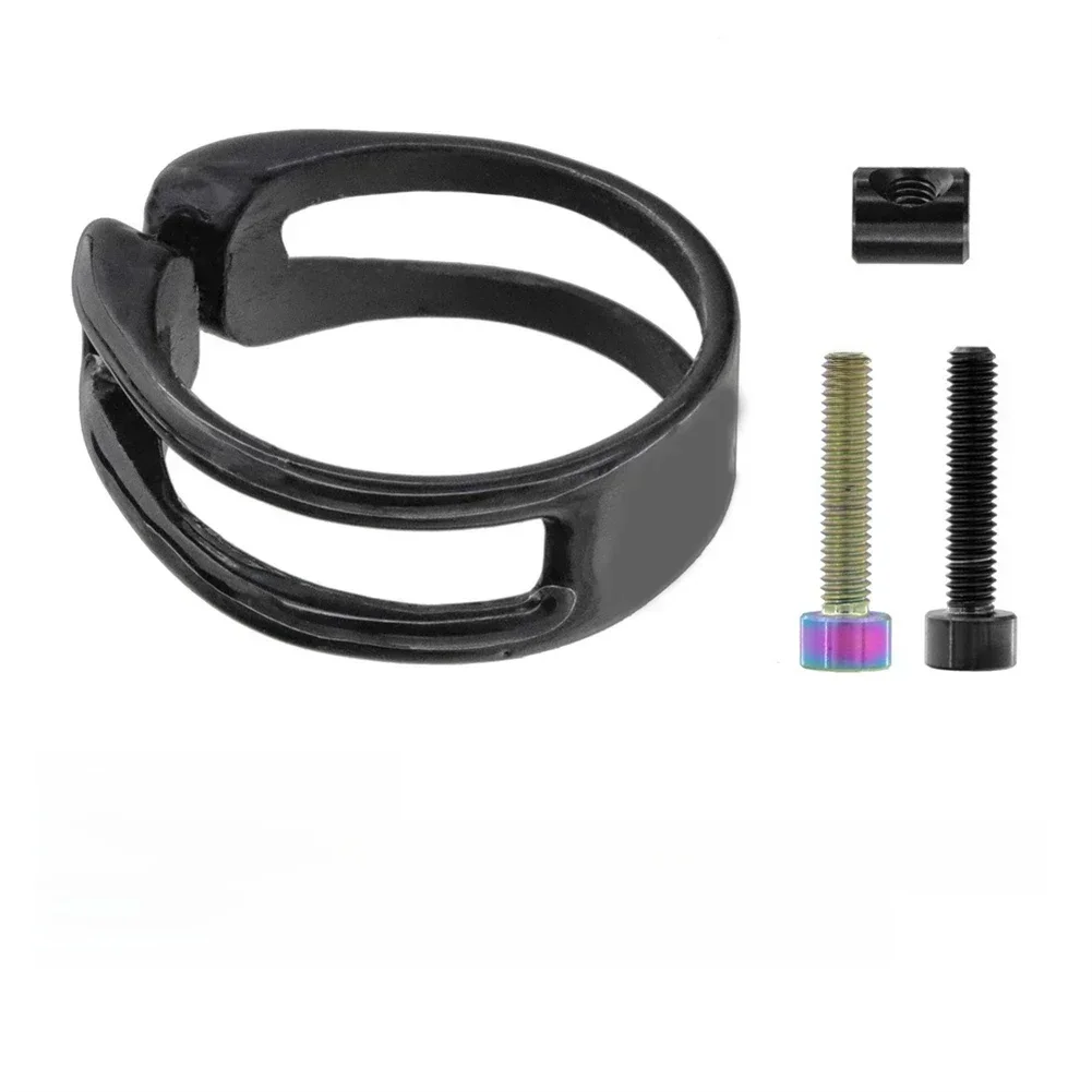 AliExpress Bicycle Seatpost Clamp Ultralight 6g Carbon Fiber Seatpost Tube Clamps Seat Tube Lock Clip Road Bike Accessories