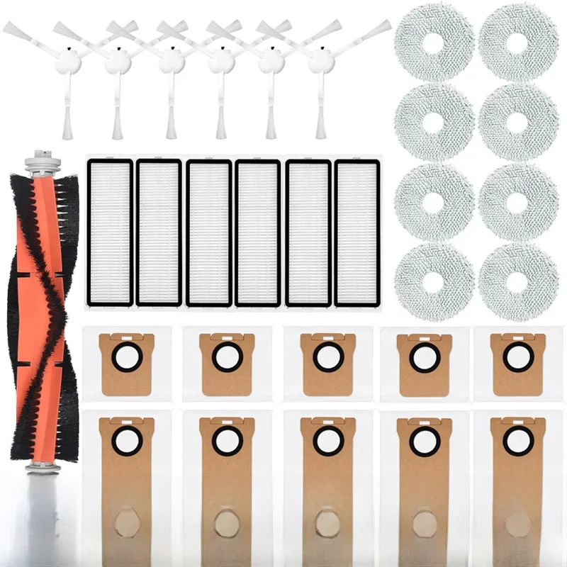 Pièces de rechange pour aspirateur Robot Xiaomi X10 + X10 Plus B101GL, accessoires, brosse latérale principale, filtre Hepa, sac à poussière, support de vadrouille, boîte à poussière