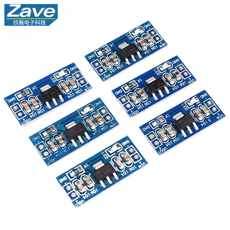 5PCS AMS1117 1.2V 1.5V 1.8V 2.5V 3.3V 5V Power Supply Module AMS1117-5.0V Power Module AMS1117-3.3V For DIY Kit
