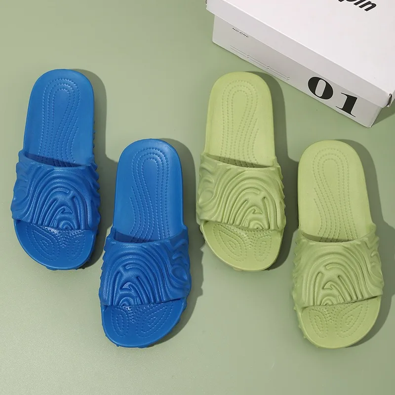 

Мужские летние сандалии из ЭВА, пляжная обувь унисекс без шнуровки на ультрамягкой подошве, удобные уличные шлепанцы с отпечатками пальцев для пары