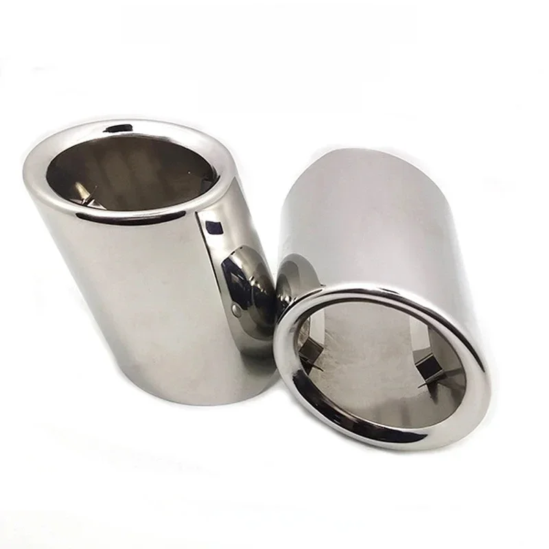 Embouts de silencieux pour BMW série 5 F10 F11 F18 E60 E61 E39 528i 530i 535i 535d, pointe d'échappement de voiture, décoration de gorge arrière en acier inoxydable