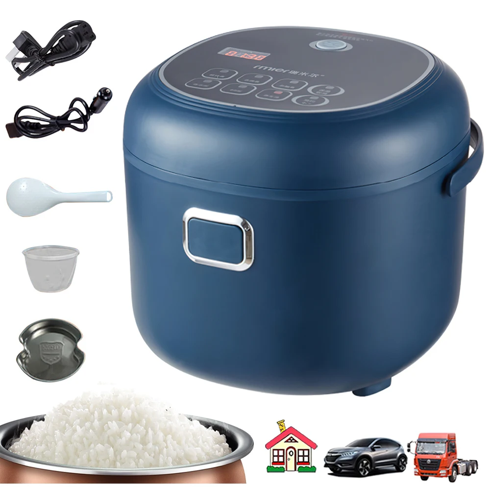 12V 24V 220V 2L tres voltaje coche hogar arrocera furgoneta coche arrocera para viajes uso global en voltaje — oferta en AliExpress