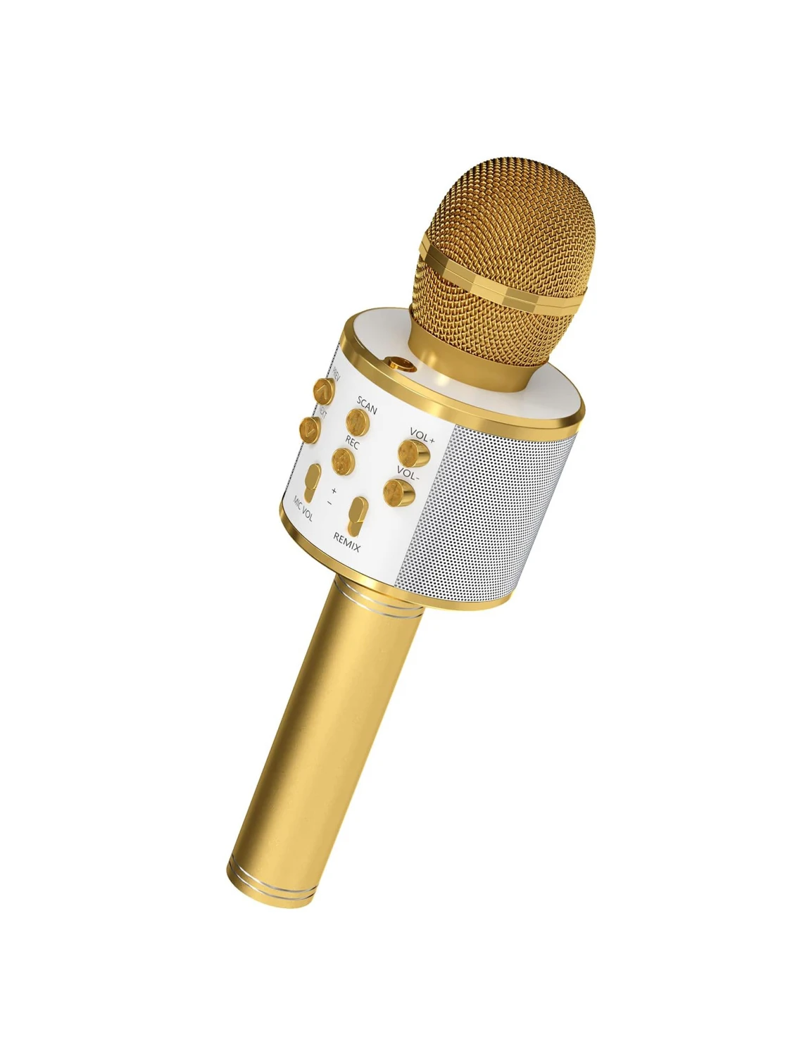 

5 Core Wireless Karaoke Microphone Bluetooth Mic Portable Handheld Microfonos Inalambricos WM SPK GLD