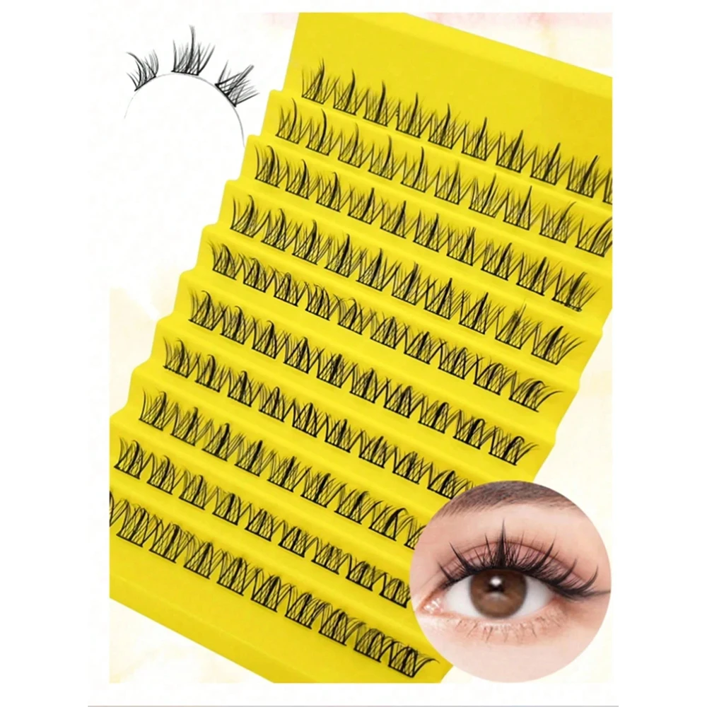 5 Pairs Cat Eye Lashes Manga Lashes 3D Fluffy Natural Look Faux Mink Eyelashes (The Best Gift For Party Performances)