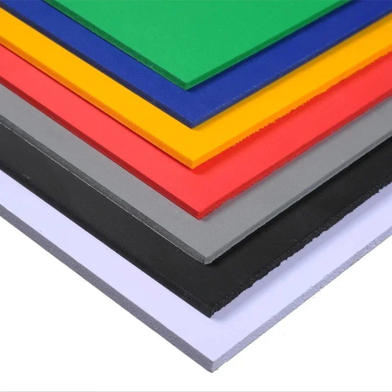 Panneau plat en plastique coloré pour bricolage, panneau de mousse de PVC, matériau exécutif de modèle fait à la main, matériaux de construction, 200x300mm, 300x400mm