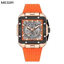 MEGIR Fashion Men's Quartz Military Watches Luxury Large Dial Chronograph Luminous Date Sport Wristwatch Relogio Masculino 2228