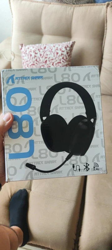 ATTACK SHARK L80 Ultra-Light Tri-Mode Gaming Headset Lightweight Wireless Gaming Headset for PC/PS4/PS5/Switch/Xbox photo review