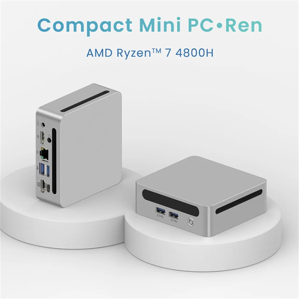 

AllinOne Compact Powerhouse Mini Host with Standard Voltage Processor Gaming LOL Included Professional Office Tasks Metal Body