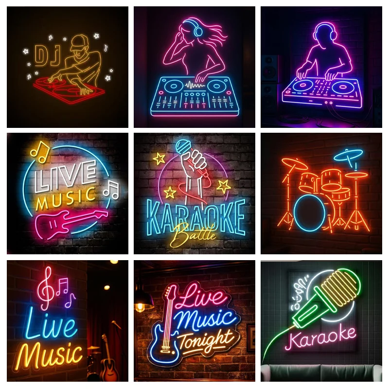 Custom Neon Signs Personalized Name LED DJ Neon lights Wed Bar Business Logo Solan Party Room DropShipping Outdoor Waterproof