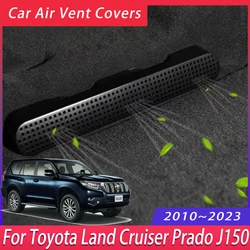Car Air Vent Covers For Toyota Land Cruiser Prado J150 2010~2023 Seat Air Duct Outlet Exhaust Cover Auto Accessories interior