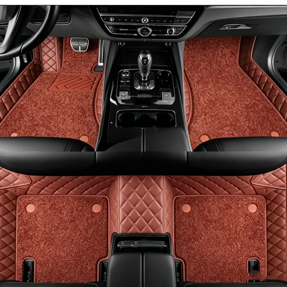 Tapis de sol de voiture 8D sur mesure à couverture intégrale pour Fiat Talento Mk3 2016-2026 5 TAXI ESSENCE TPE Imperméables Antidérapants Toutes saisons Faciles à nettoyer