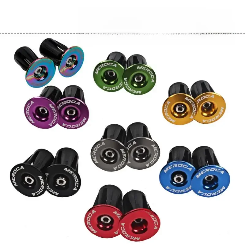 AliExpress UK 1 Pair Bike Handlebar End Plugs Aluminium Alloy MTB Road Bicycle Grips Bicycle Currency Handlebar