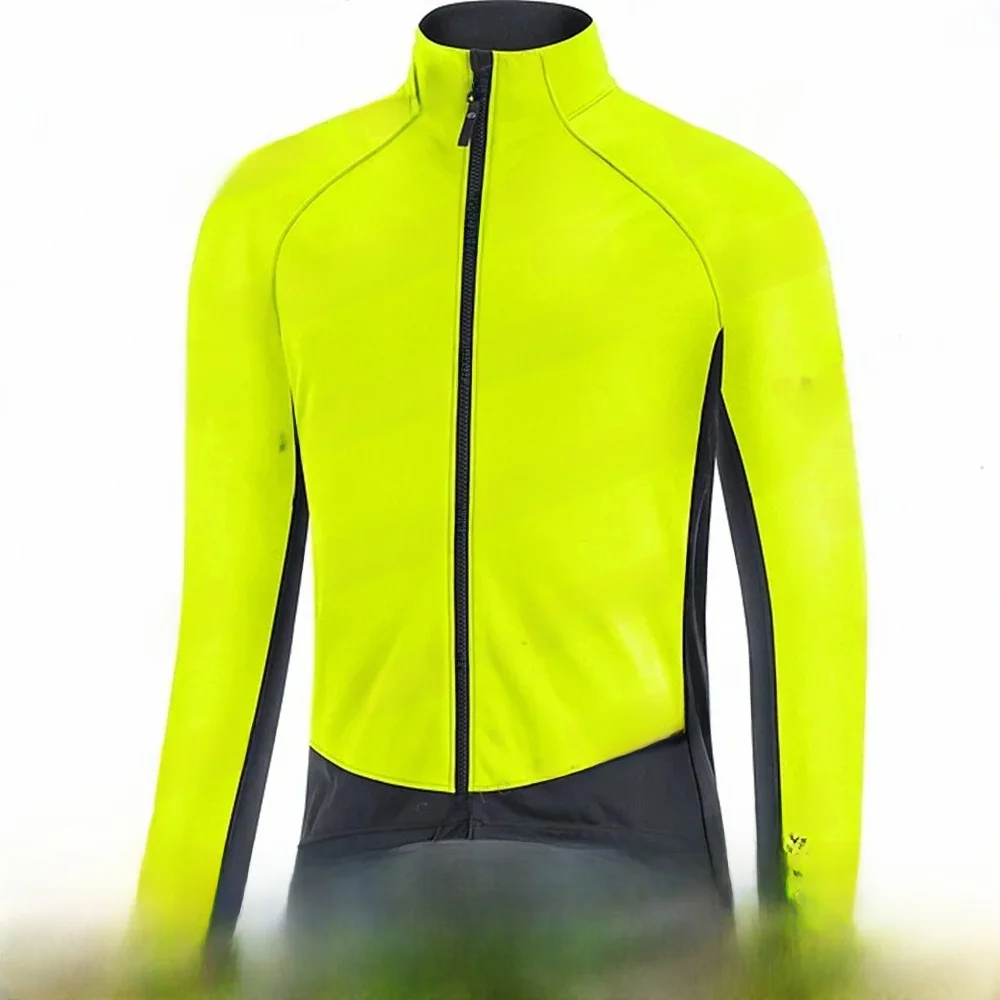 AliExpress NONE Winter Jersey Men's Thermal Fleece Bicycle Clothing MTB Long Sleeve Warm Tops Road Bike Outdoor Sports Jacket Bike Clothing