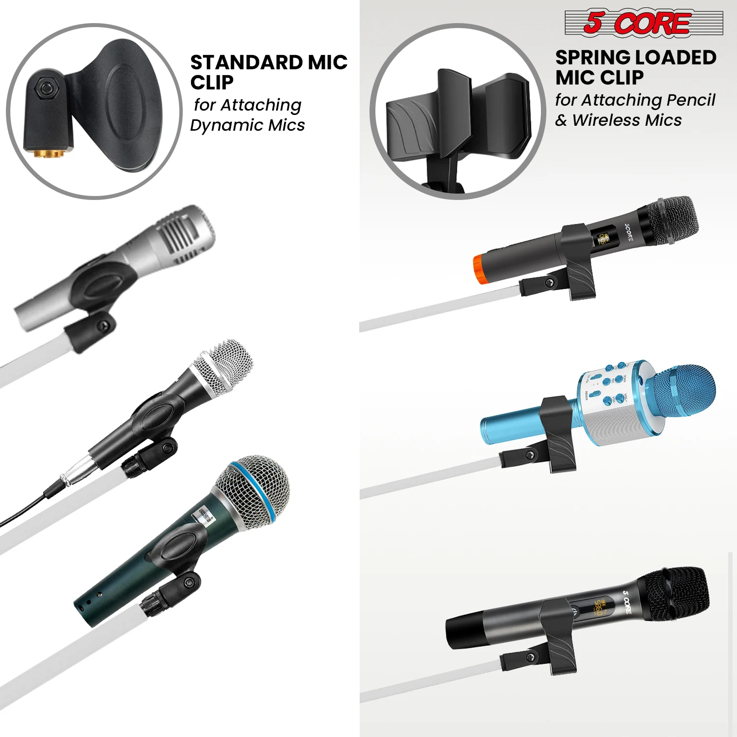 5 Core Mic Stand Floor Pair Ad - đánh giá và giá Microphone Stand Boom Arm Floor