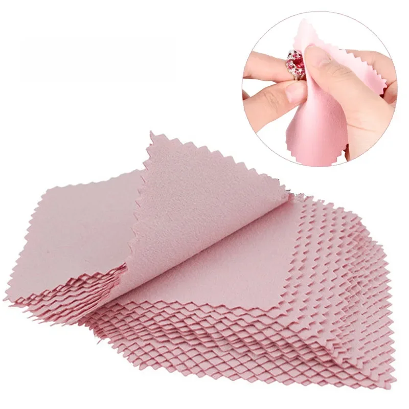 Fashion50 PCS Środek do czyszczenia srebra Ściereczka do czyszczenia biżuterii Narzędzie zapobiegające przebarwieniom Gorąca sprzedaż — zdjęcie 2