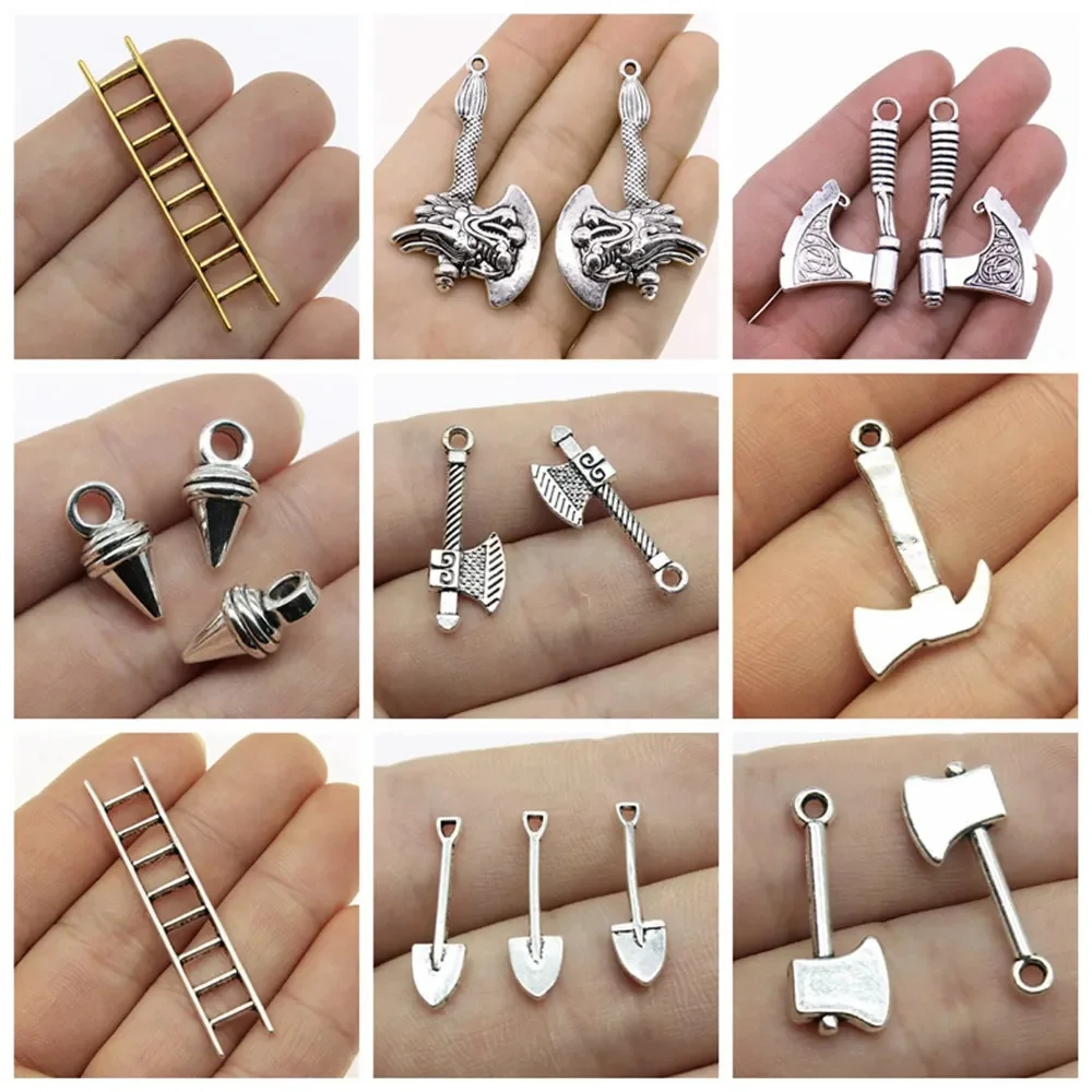 Sprzedaż hurtowa biżuterii wiele Axe itp Charms biżuteria akcesoria biżuteria rzemiosło materiały moda gorąca sprzedaż Crats akcesoria 12 sztuk — zdjęcie 2