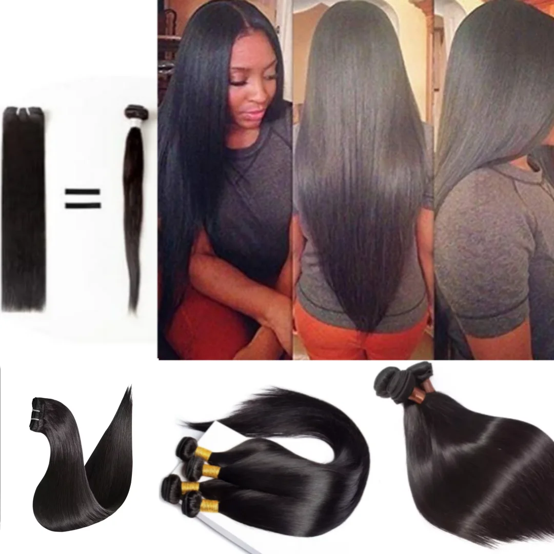 Fasci di capelli umani da 32 36 pollici fasci di capelli umani 2/3/4 tessitura brasiliana onda del corpo nero naturale per donne nere