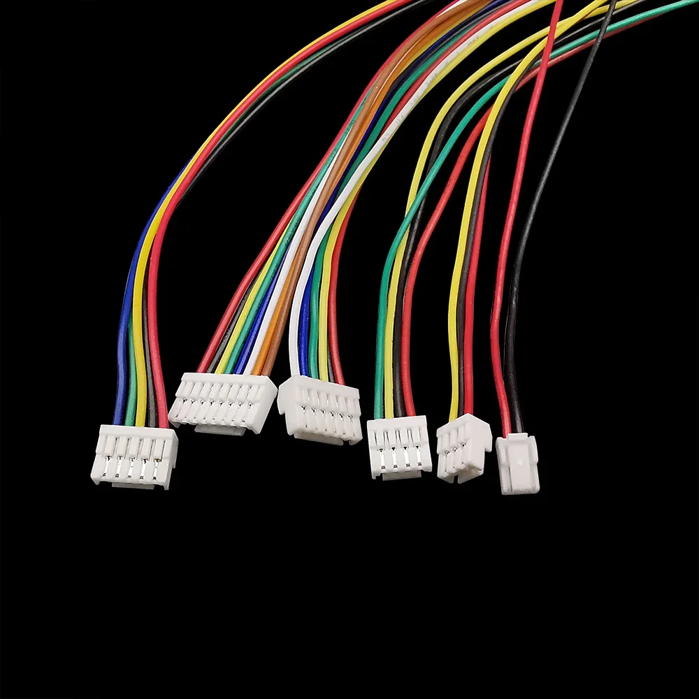 10 sztuk JST GH 1.25 1.25mm 2/3/4/5/6/7/8/9/10Pin wtyk męski kabel złącze przewodu pojedyncza podwójna głowica przewód elektryczny 150mm 28AWG — zdjęcie 2