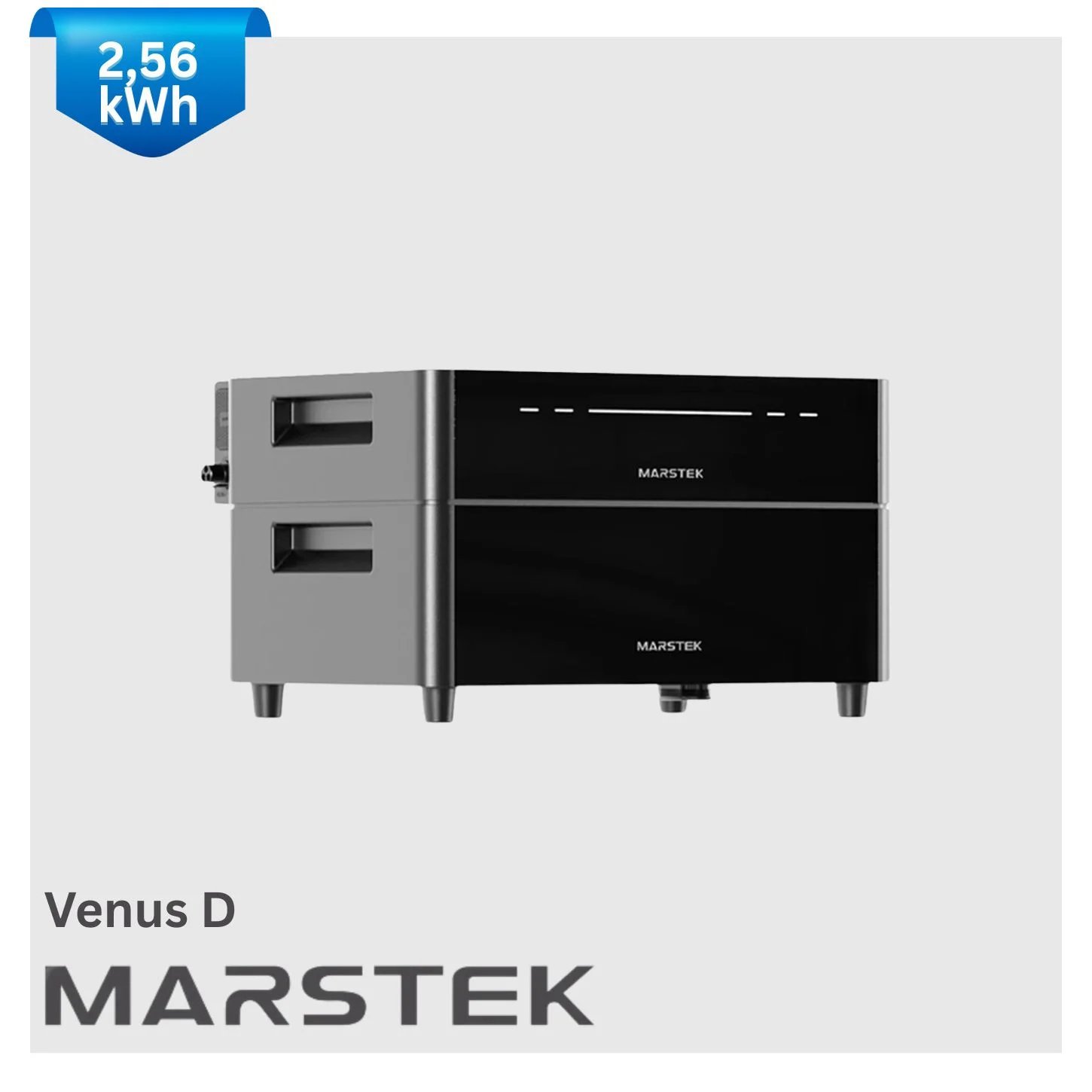 Marstek Venus D Hybrid-Stromspeicher mit 2,56kWh Akku & 2,2kW Wechselrichter, Notstromfunktion, 4 MPPT, Erweiterbar bis 15,36kWh, für Balkonkraftwerk & PV-Anlage