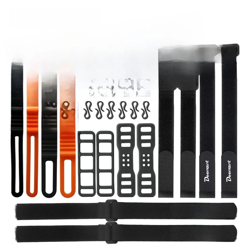 AliExpress UK Deemount 16/30Pcs Silicone Strap Fixed Rear Light  Multi-Size High Temperature Resistant Elastic Strap W/ Fixed Buckle Install Handlebar