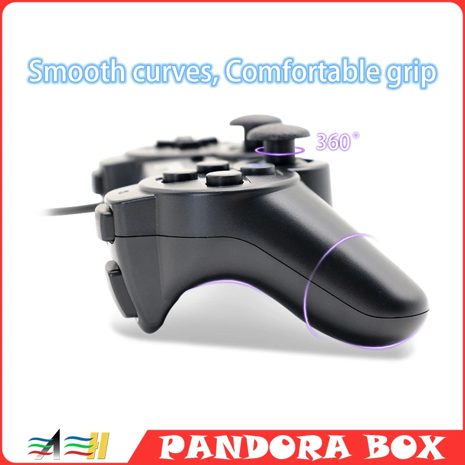 新しい 2 個 USB 接続アーケードゲームパッド遅延なしジョイスティックコントローラパンドラボックススイッチ格闘ゲームパッドアーケードジョイスティック