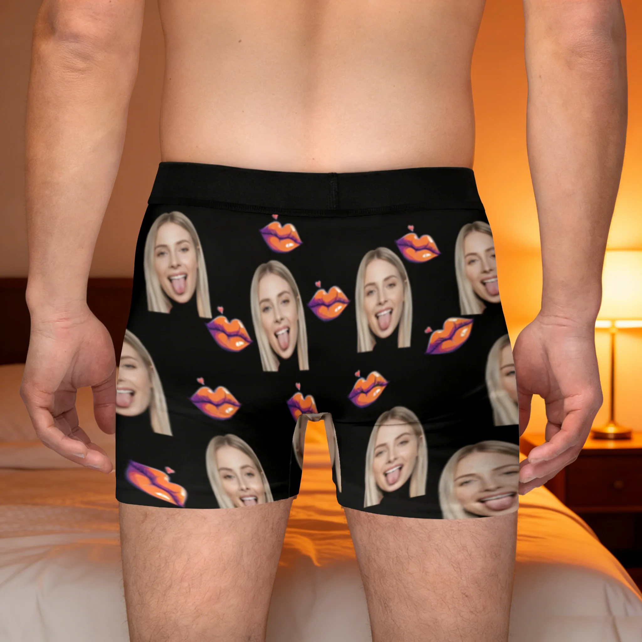 กางเกงบ็อกเซอร์ลายหน้าแบบส่วนตัว, ชุดชั้นในลายภาพถ่ายสั่งทำพิเศษ, ของขวัญวันครบรอบสำหรับเขา