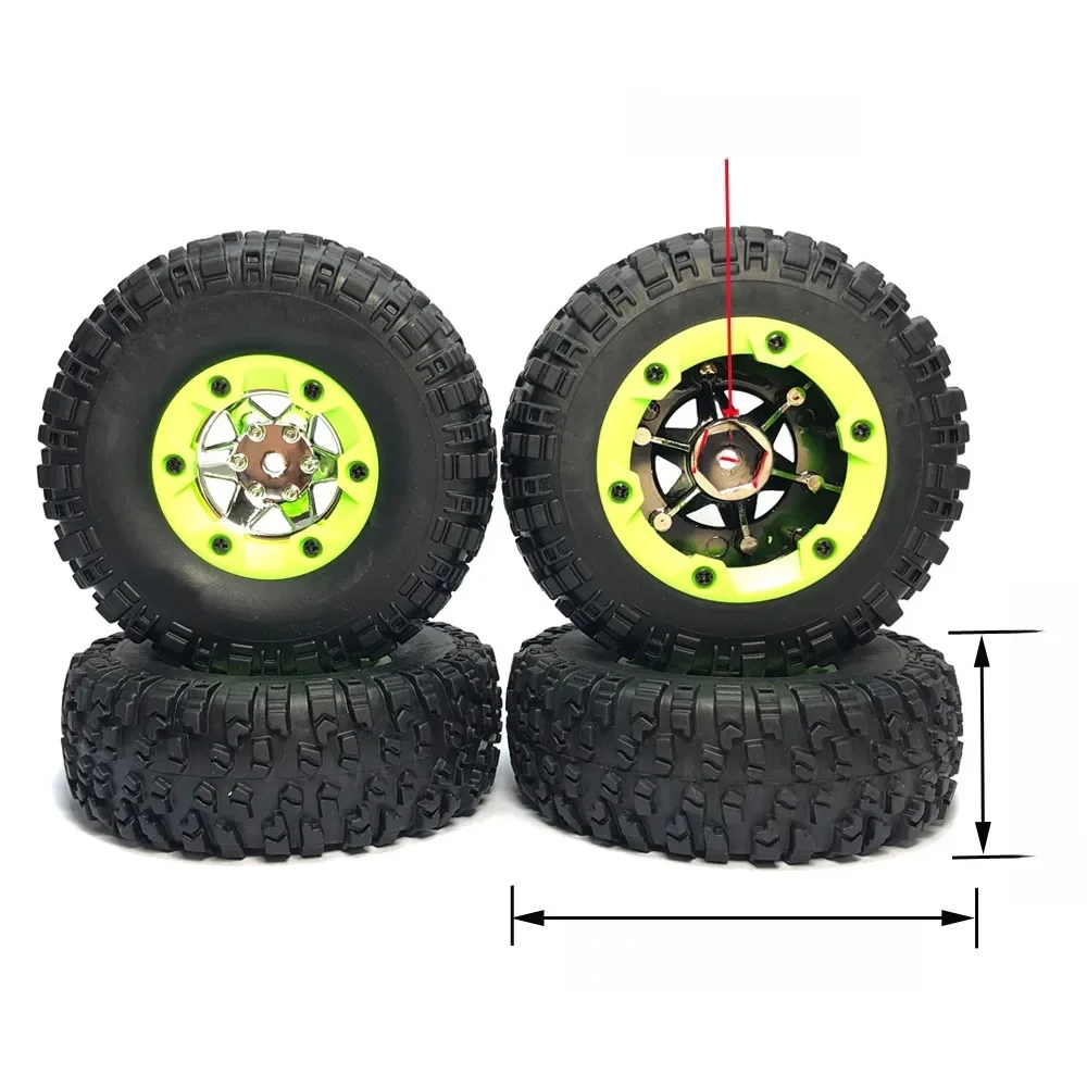 Pneus de camion d'escalade télécommandés RC tout-terrain, Wltoys d'origine, 12428, 12423, 12427, 12429, 1/12, FY03 01, 02, 03, 04/05, Q39, Q40, Q46