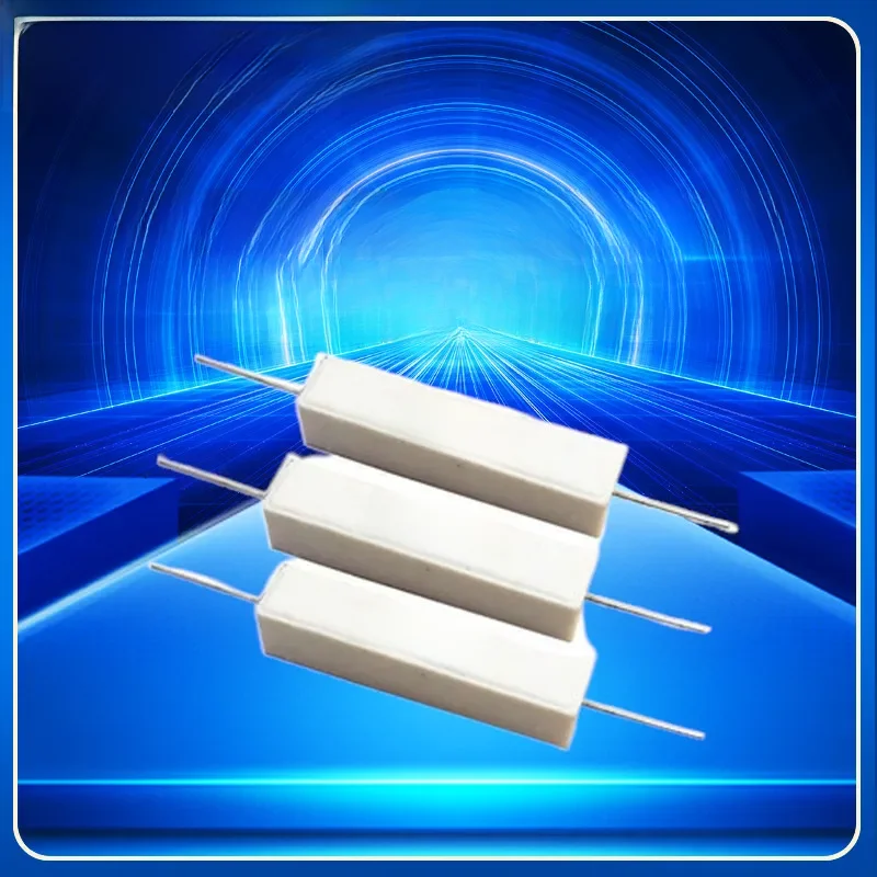Résistance de puissance en ciment 10W 5%, 10 pièces, 0.1 ~ 10K 0.1R 0.5R 10R 50R 0.22 0.33 0.5 1 2 5 8 10 15 20 25 30 100 1K 2K 3K ohm