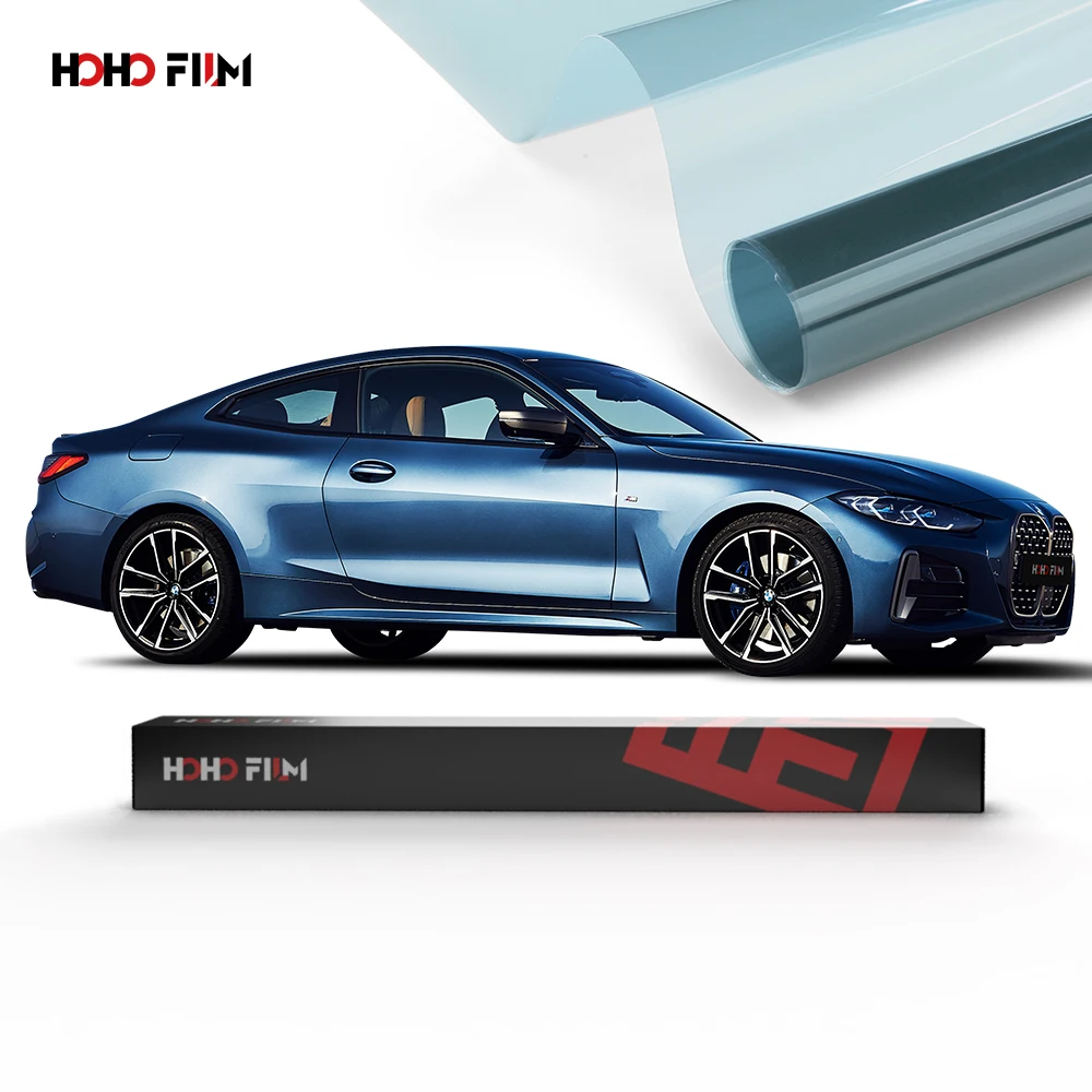 HOHOFILM 75%VLT 2mil Window Film PET Light blue 95% UV Proof Window Tint Car House Adhesive Sun Block IR Rejection