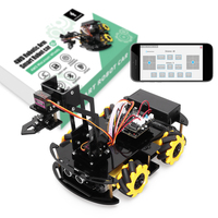 Tscinbuny Automation Kits 4WD Smart Programmable Robot Arm Car Kit for Arduino Automation Sets Robotic Electronic Kit Education