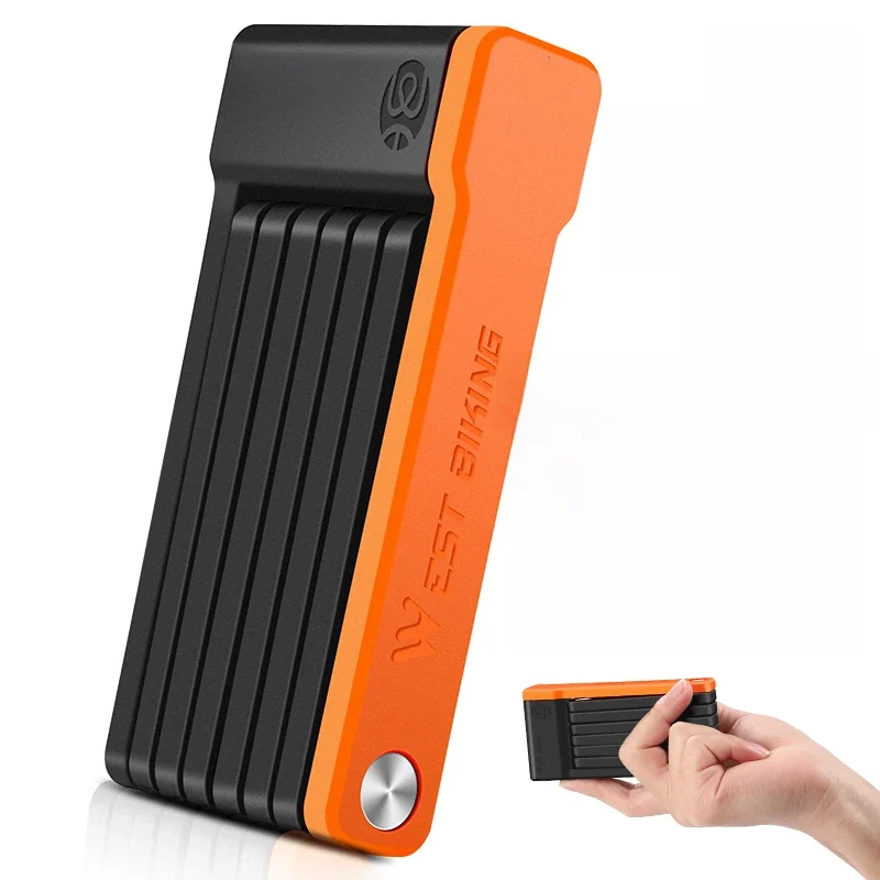 AliExpress West Biking WEST BIKING Foldable Bicycle Lock Security Anti-theft Cycling Lock MTB Road Bicycle Accessories Scooter Electric Bike Chain Lock