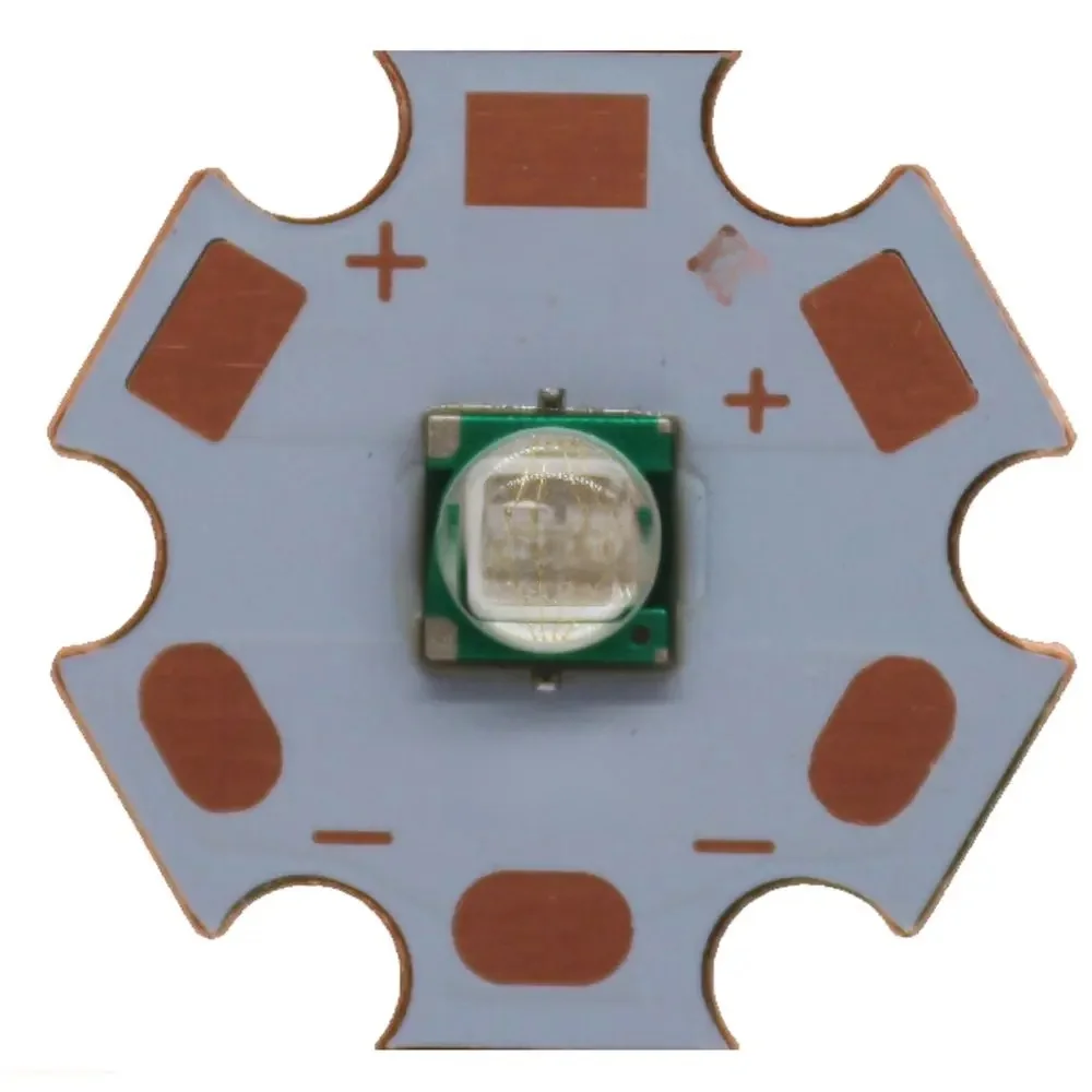 5 W 5050 ultrafioletowe UV 365nm 380nm 390nm 420nm LED emiter wysokiej mocy na 20mm miedzi gwiazda — zdjęcie 2