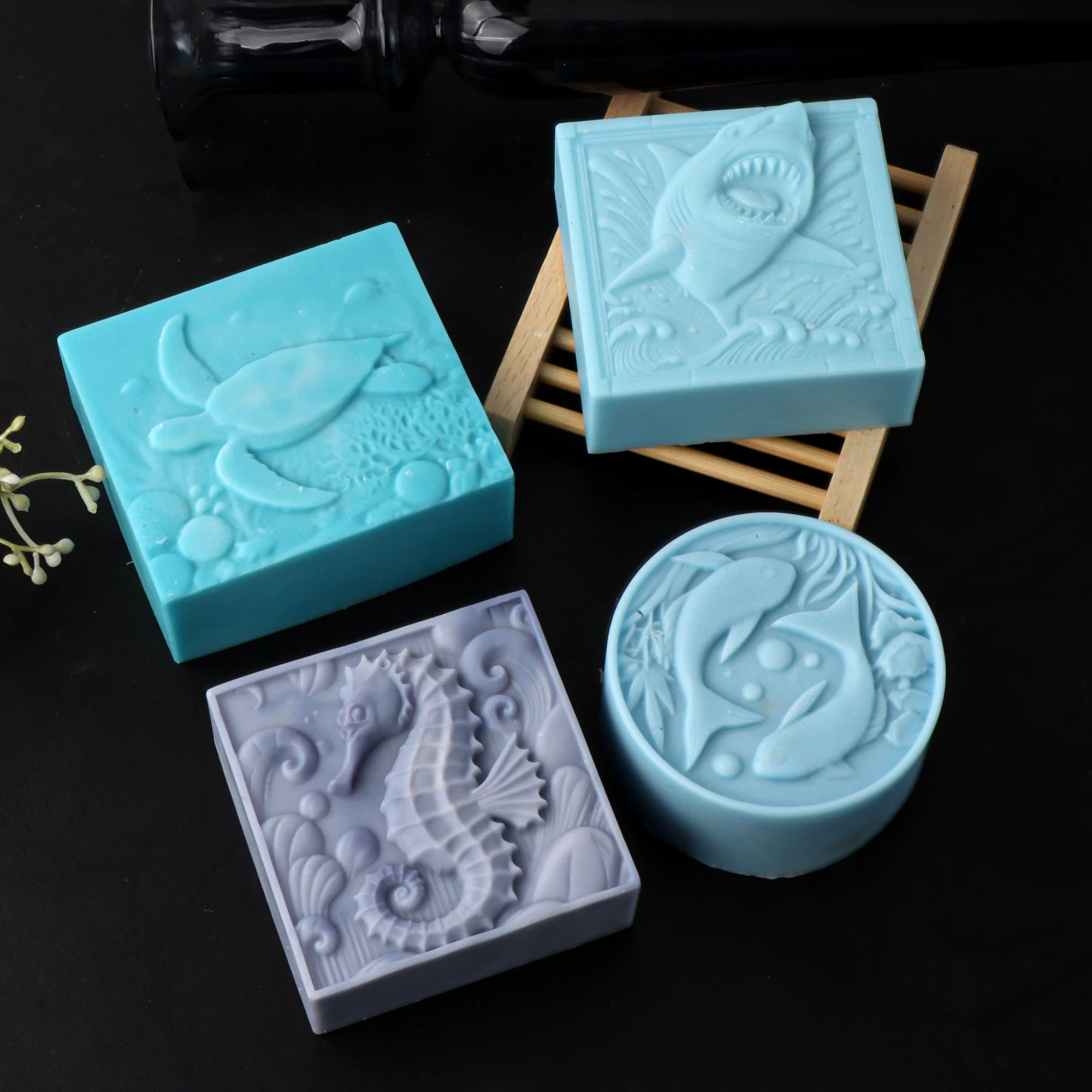 Multi Tier Silikon Seife Form DIY Meeresschildkröte Hai Tier Kerze Harz, Der Werkzeuge Schokolade Form Home Decor Geschenke