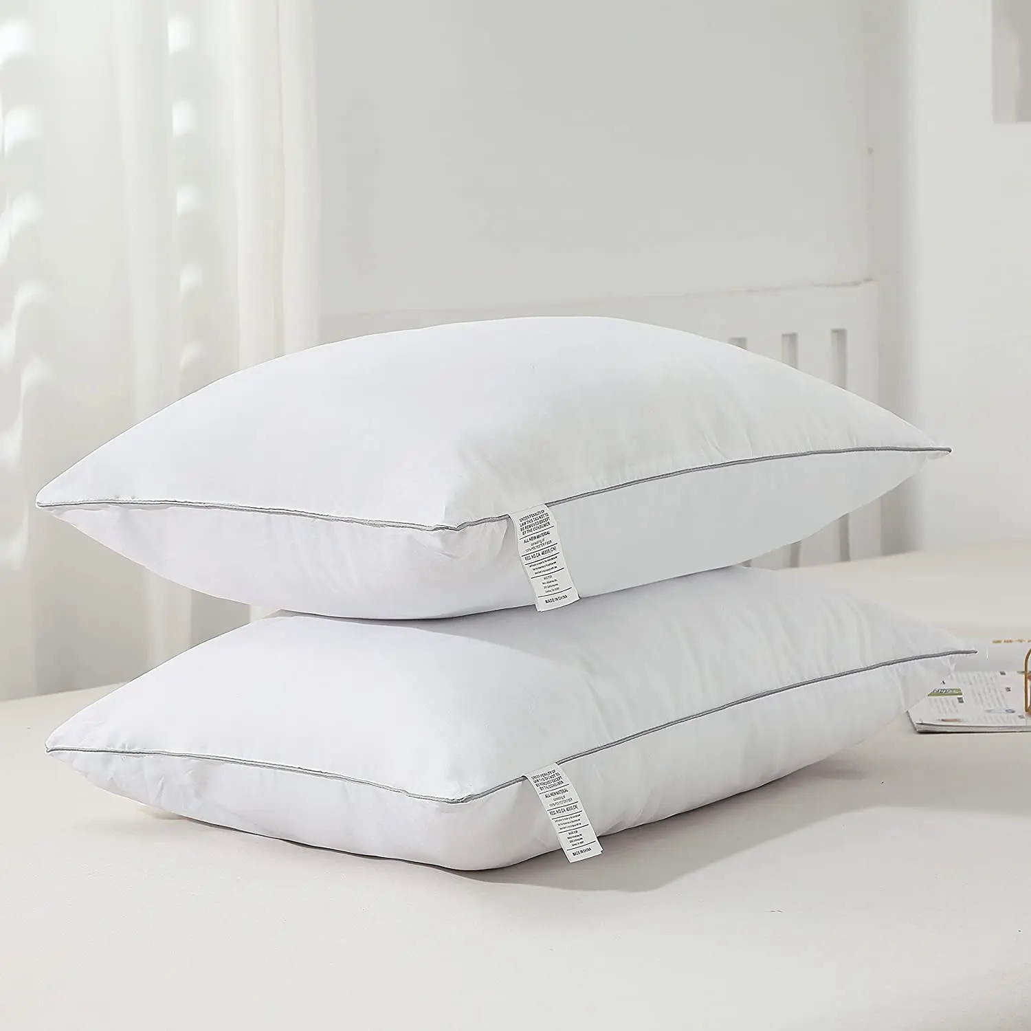 Soft Pillows Queen Size Set of 2 Cooling Queen Pillows Bed Pillow 20x30inch