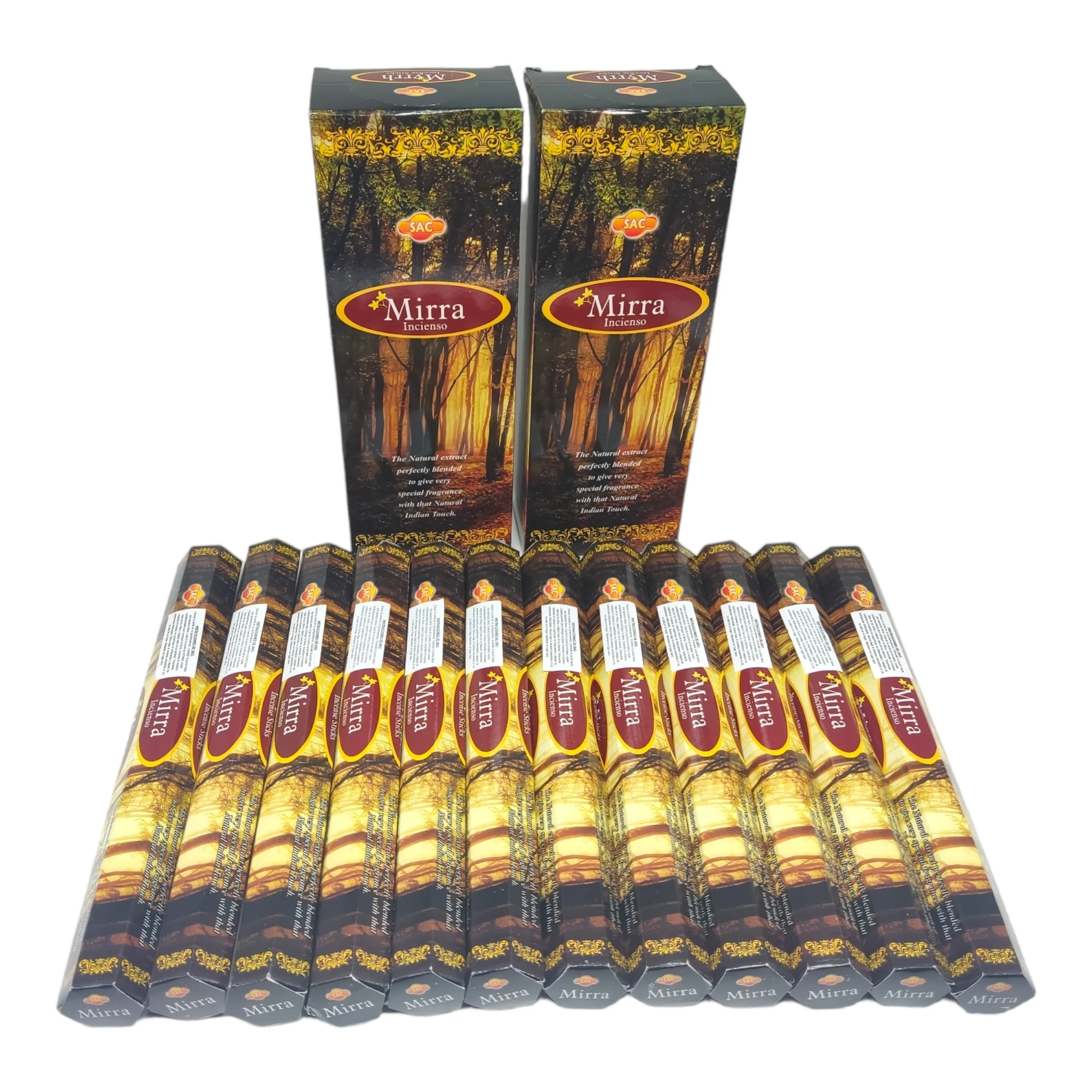 Myrrh incense on rods of the brand Sac 12 boxes of 20 rods each one of the best incenses on the market