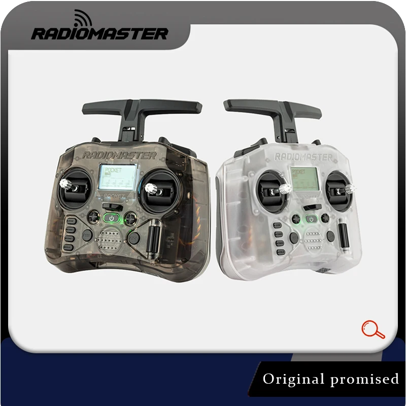 

Radiomaster Pocket ELRS CC2500 Hall Gimbal Remote Control Mode 2 Lightweight Built In LED Light Foldable Antenna