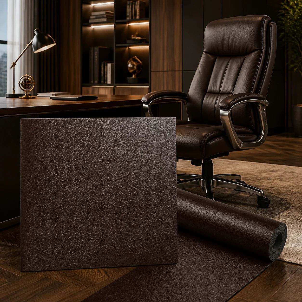 Office Chair and Hairdressing Chair Surface Renovation Pu Leather Self-Adhesive Repair Patch, Easy to Cut with Adhesive Backing, Multi-Specification Furniture Seat Damage Repair Material