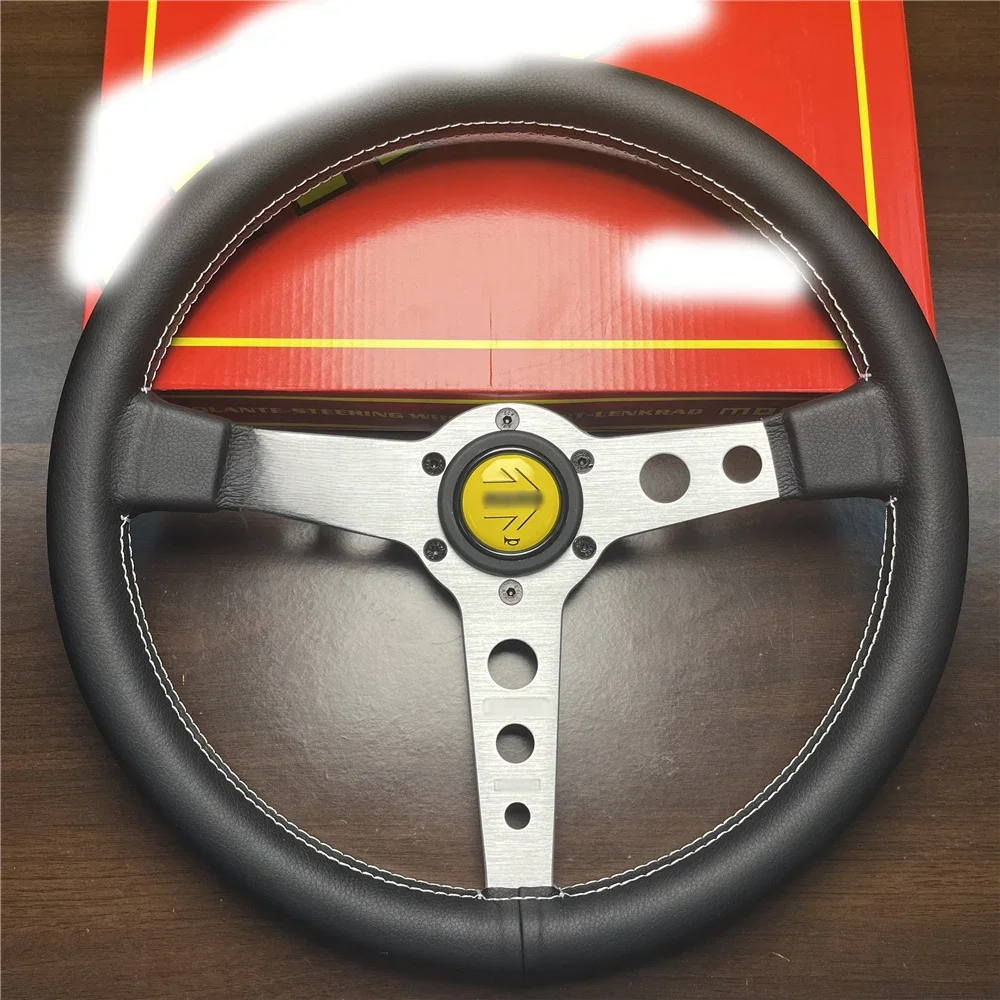 Universal drift 350mm momo proto tipo rennlenkrad auto leder jdm momo lenkrad volantes für vw honda